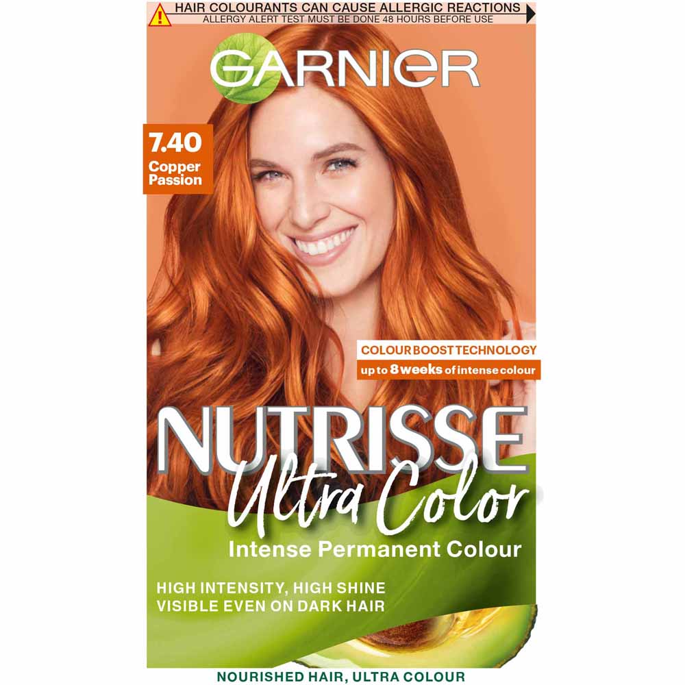 Garnier Nutrisse 7.40 Ultra Copper Passion Permanent Hair Dye Image