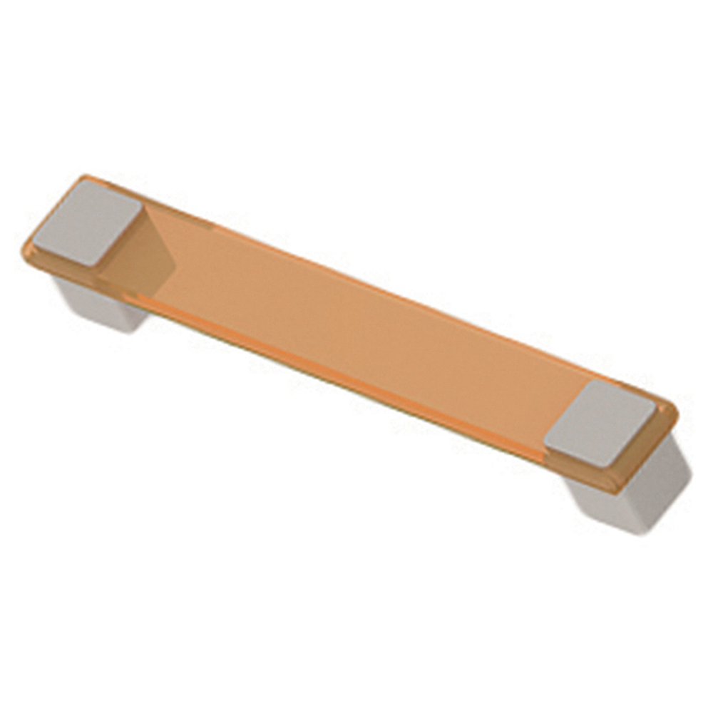 Florence 4KIDS 2 Door 2 Shelf Oak and White Cupboard with Orange Handles Image 5