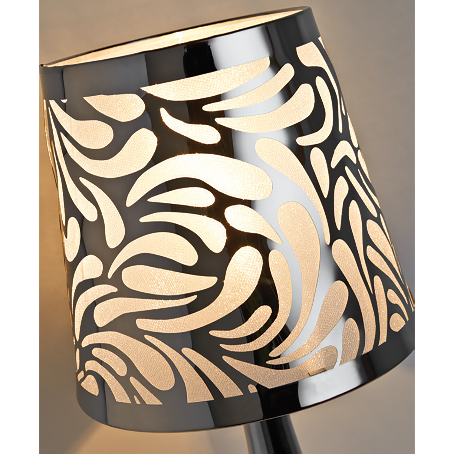 Silver Swirl Touch Table Lamp Image 3