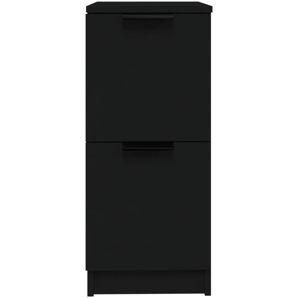 vidaXL 2 Door Black Sideboard Cabinet Set of 2 Image 3
