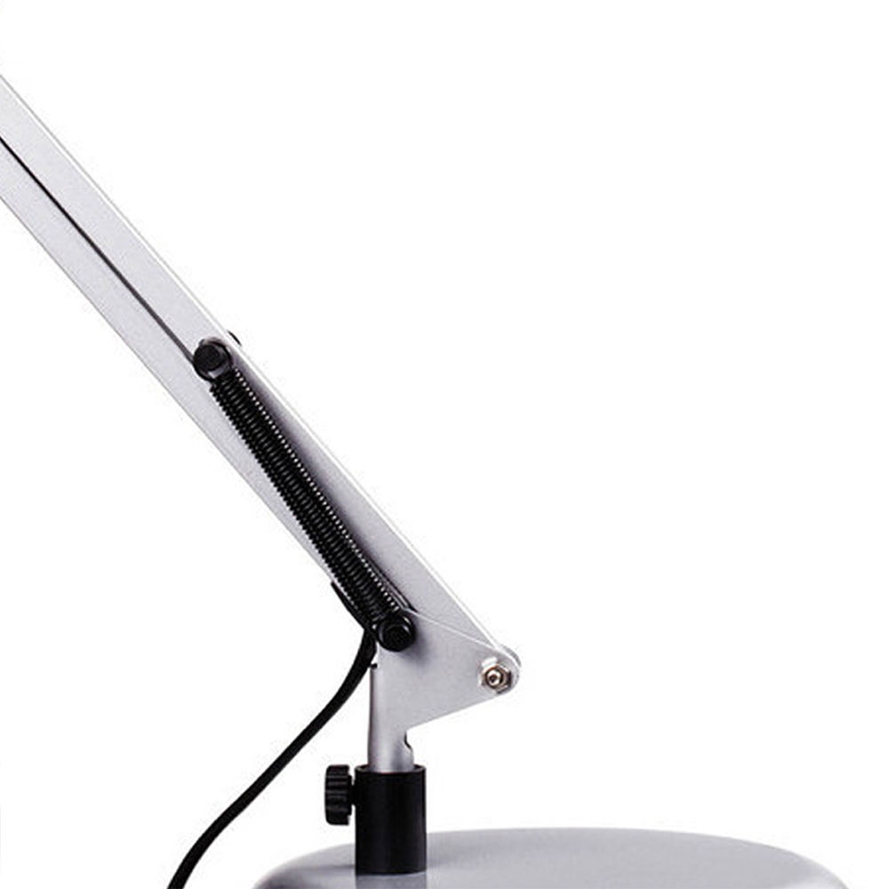 Premier Housewares Studio Silver Grey Desk Lamp Image 6