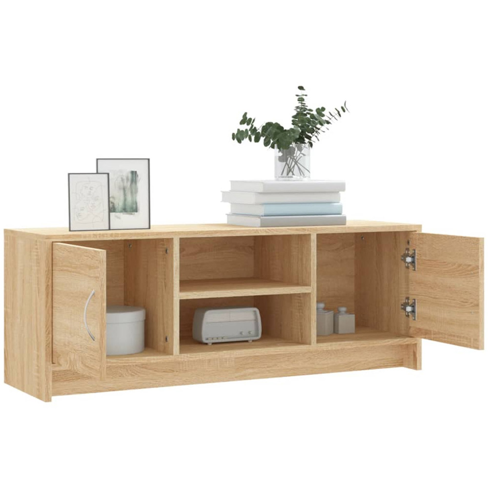vidaXL 2 Door 2 Shelf Sonoma Oak TV Cabinet Image 4