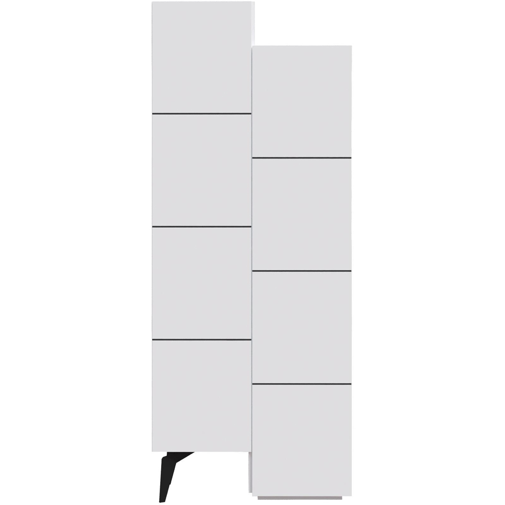 Decortie Stair 2 Door White Cabinet Image 2