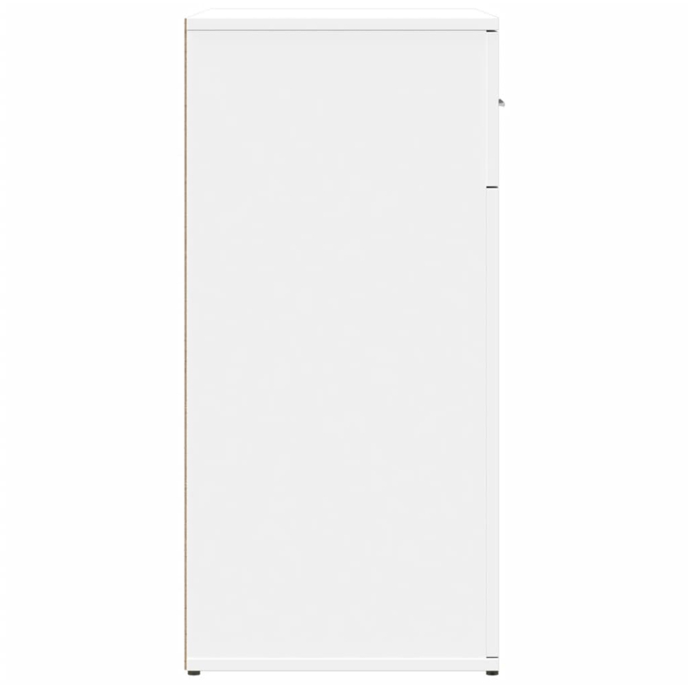 vidaXL 2 Door 2 Drawer White Sideboard Image 6