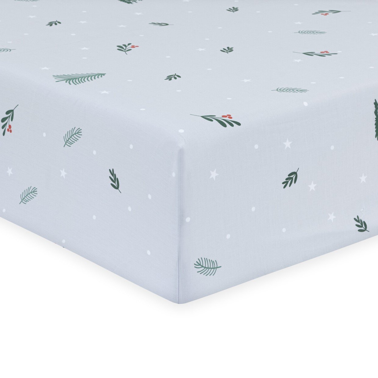 Christmas Forest Fitted Sheet - Grey / King Image