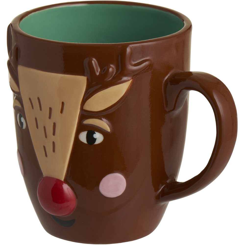 Wilko 3D Reindeer Mug Image 2