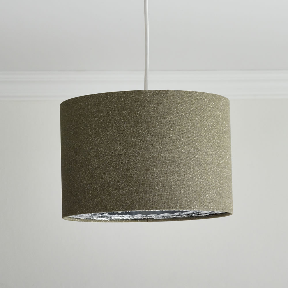 Wilko 30cm Small Neutral Glitter Light Shade Image 1