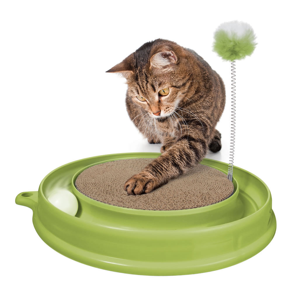 Catit Play N Scratch Toy Green Image