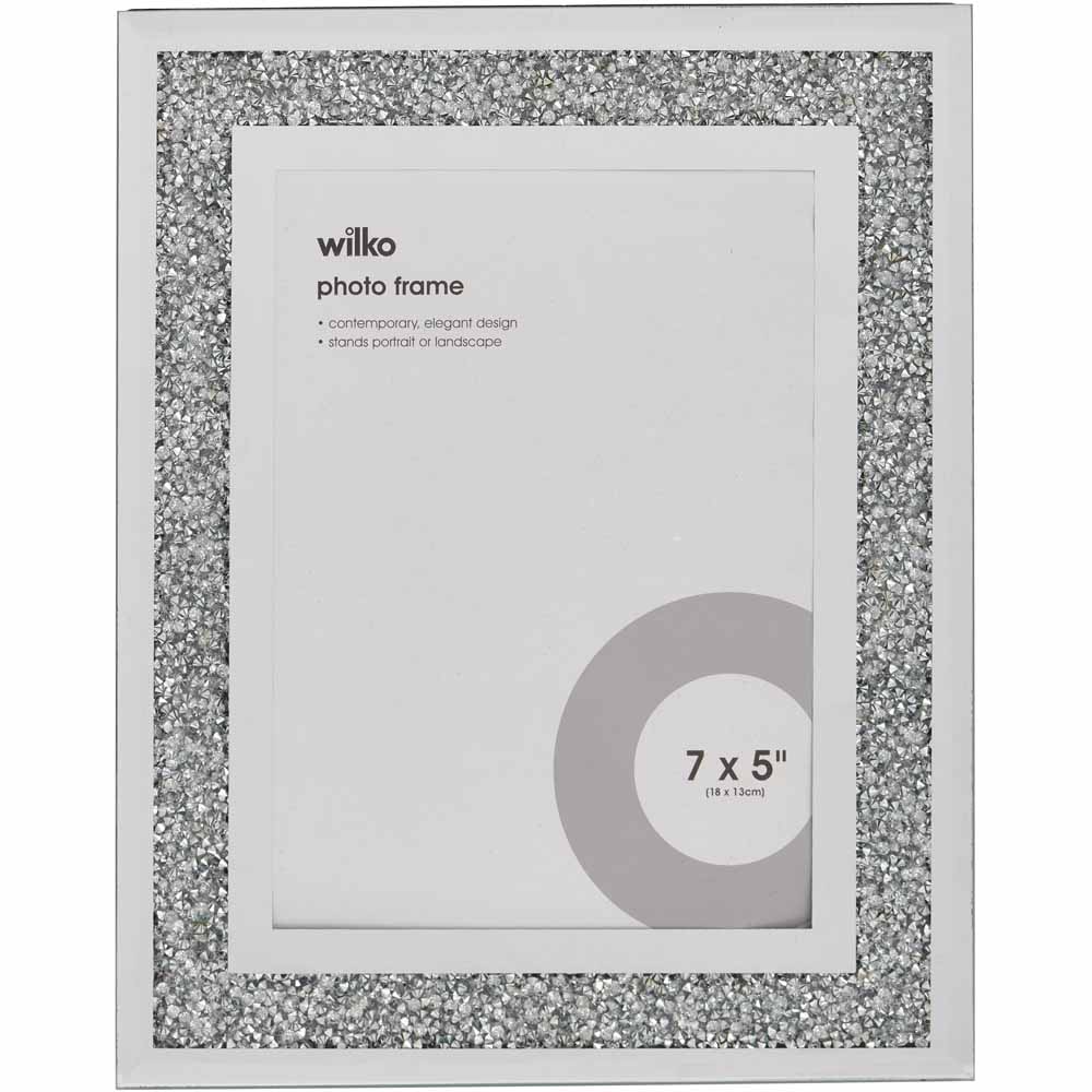 Wilko Gem Mirror Photo Frame 7 x 5 Inch Image 1