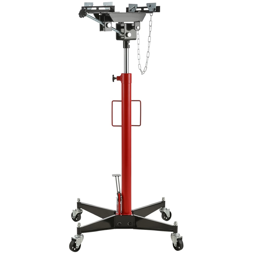 Living and Home 0.5 Tonne Red Adjustable Transmission Jack with Universal Saddle Image 1