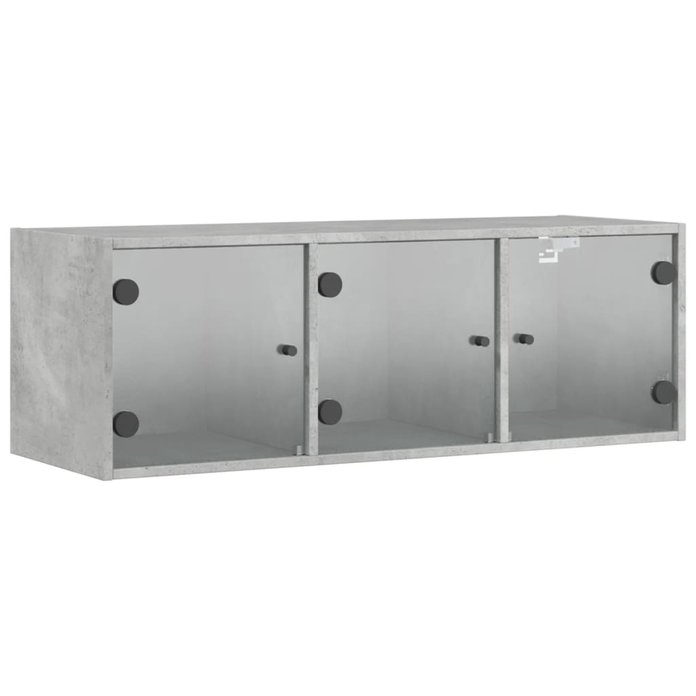 vidaXL 3 Door Grey Sonoma Wall Cabinet Image 2