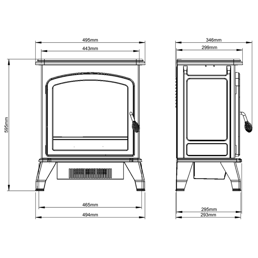 Be Modern Trowpoint Electric Stove Image 8