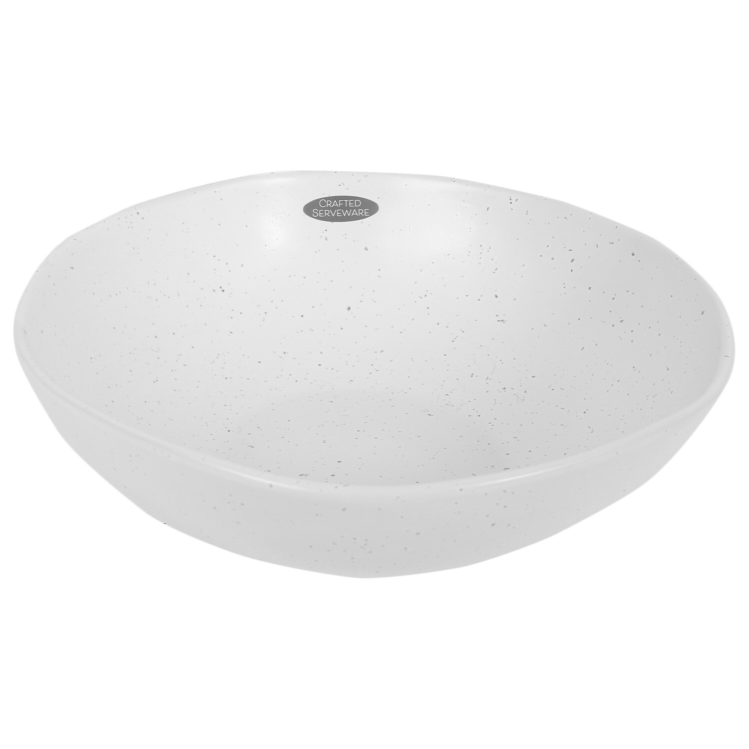 Crafted Serveware Stoneware Serve Bowl - White Image 1