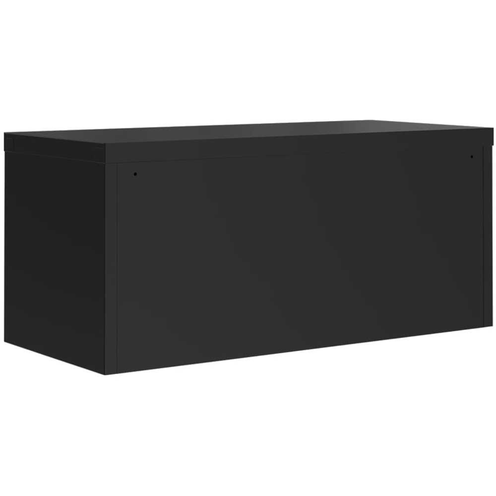 vidaXL 2 Door Black Steel Filing Cabinet Set of 2 Image 6