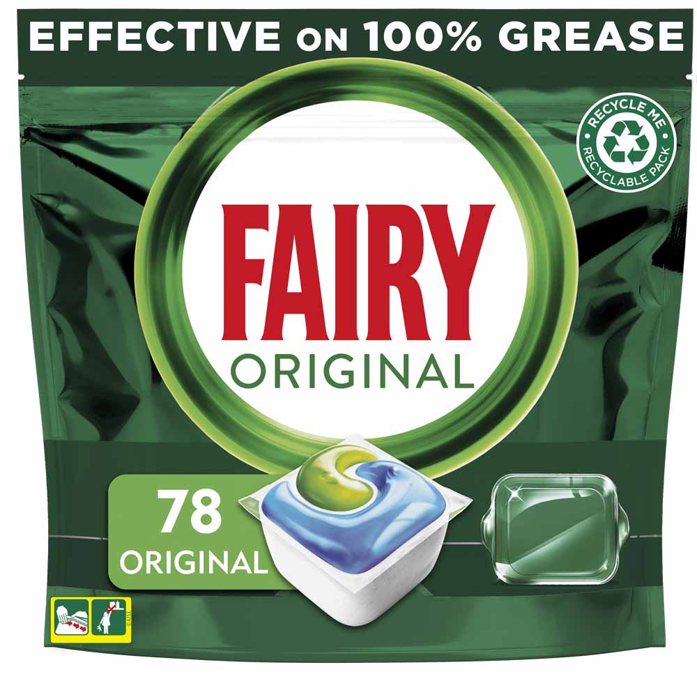 Fairy All in One Dishwasher Tablets Original 78 pack Image 2