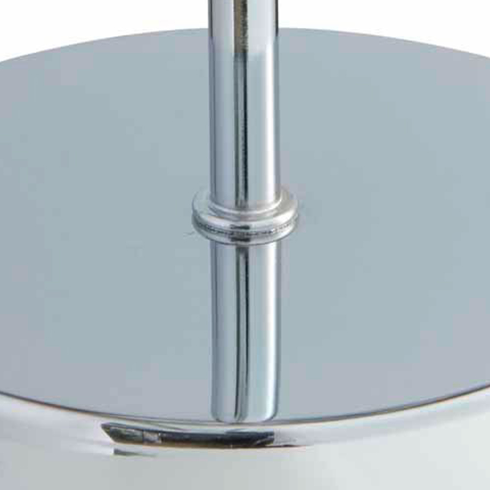 Wilko Grey Silver Velvet Table Lamp Image 5