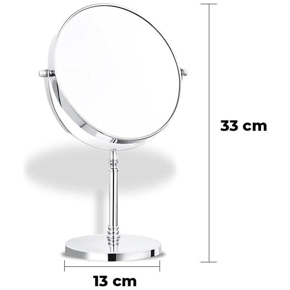 Dyzi Double Sided Crystal Style Makeup Mirror Image 5