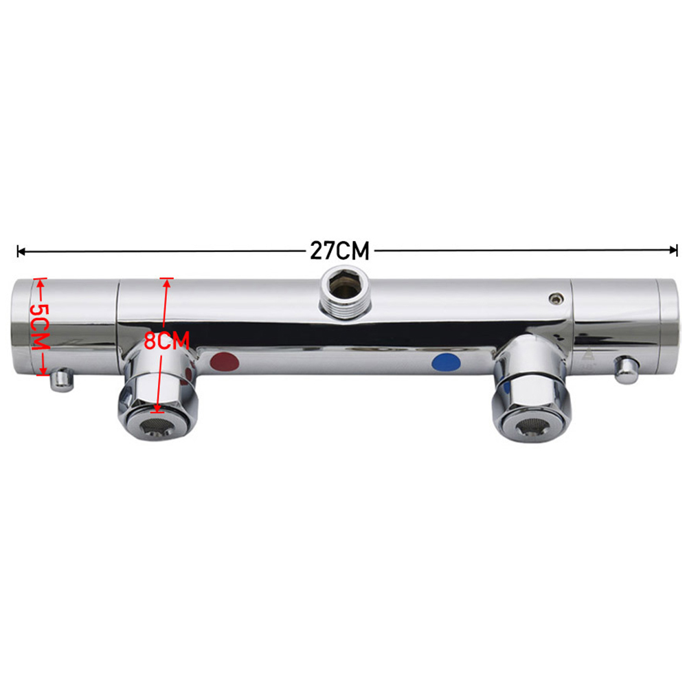 H&O Direct Round Bathroom Thermostatic Shower Mixer Image 3
