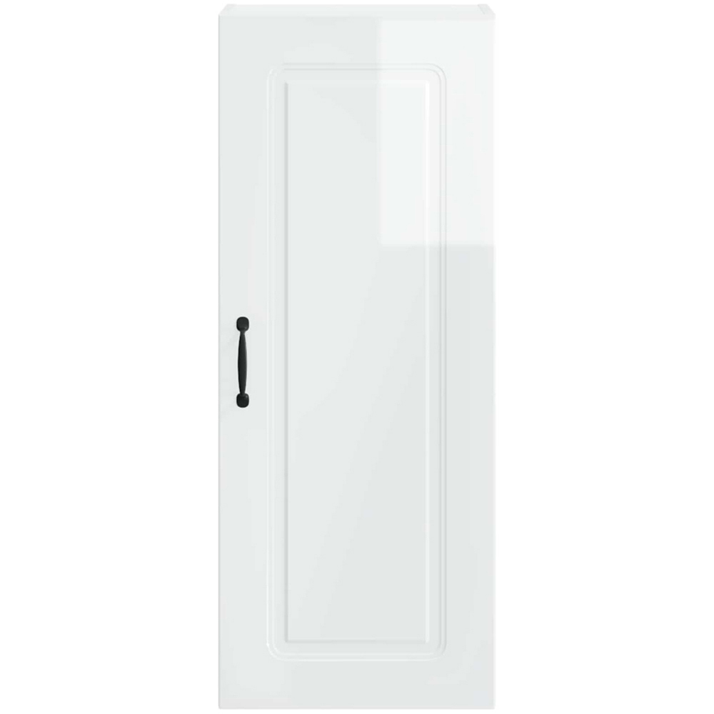 vidaXL Single Door High Gloss White Kitchen Wall Cabinet Image 4