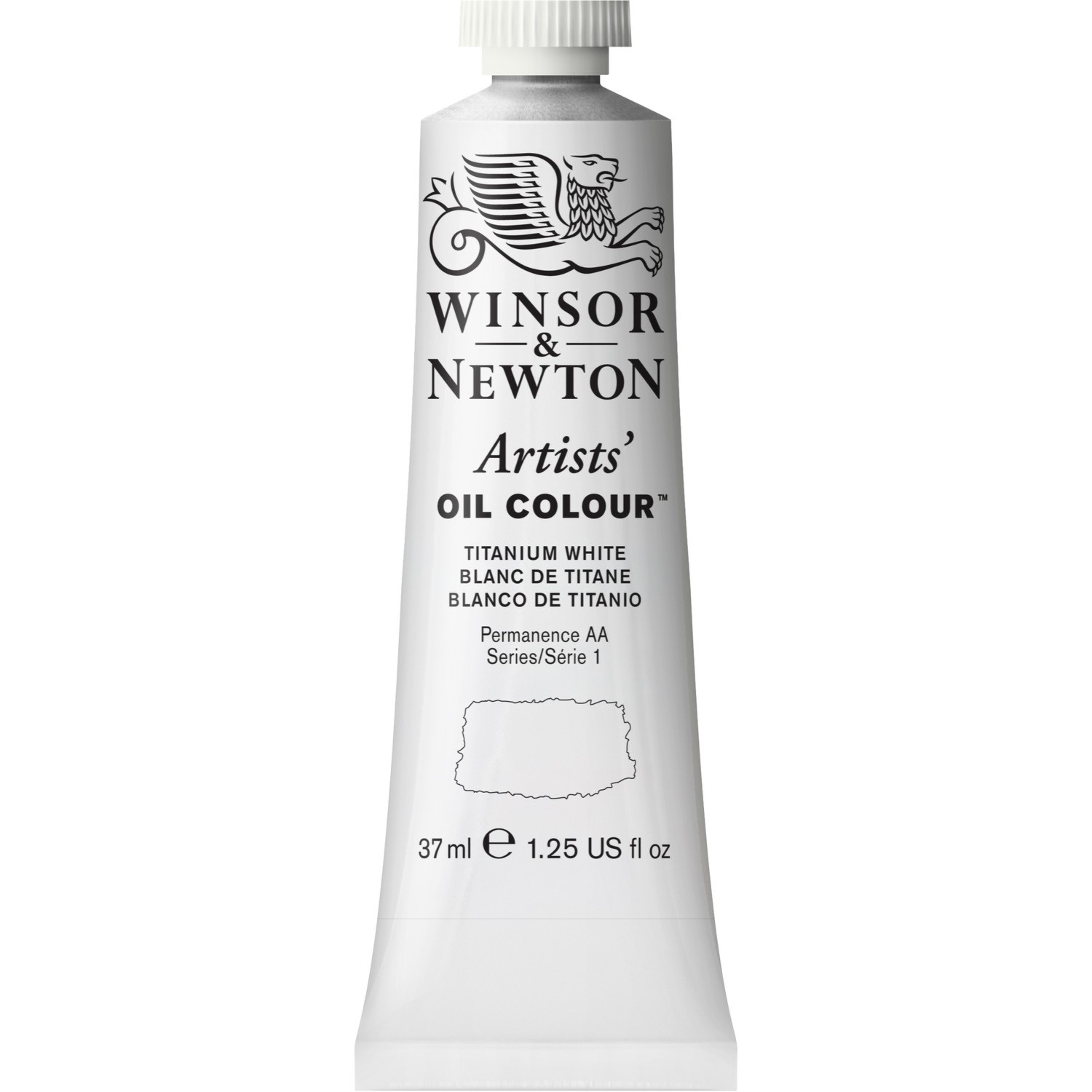 Winsor and Newton 37ml Artists' Oil Colours - Titanium White Image 1