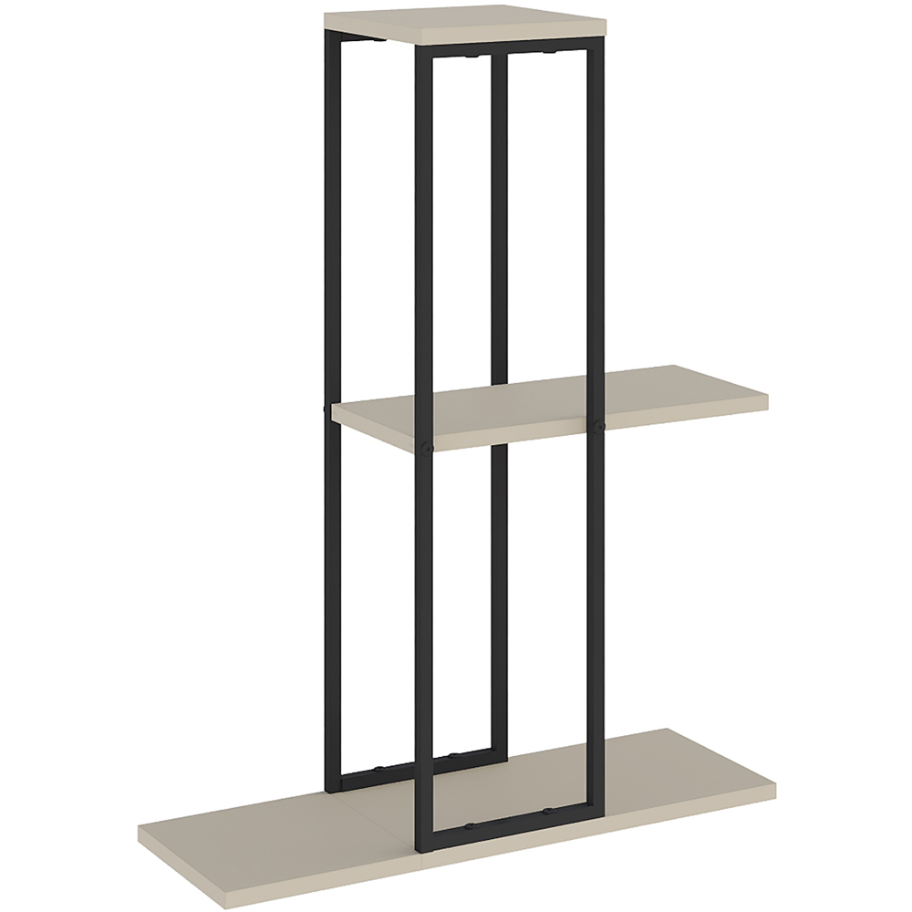 Decortie Vetra 3 Shelf Sandstone Plant Stand Image 1