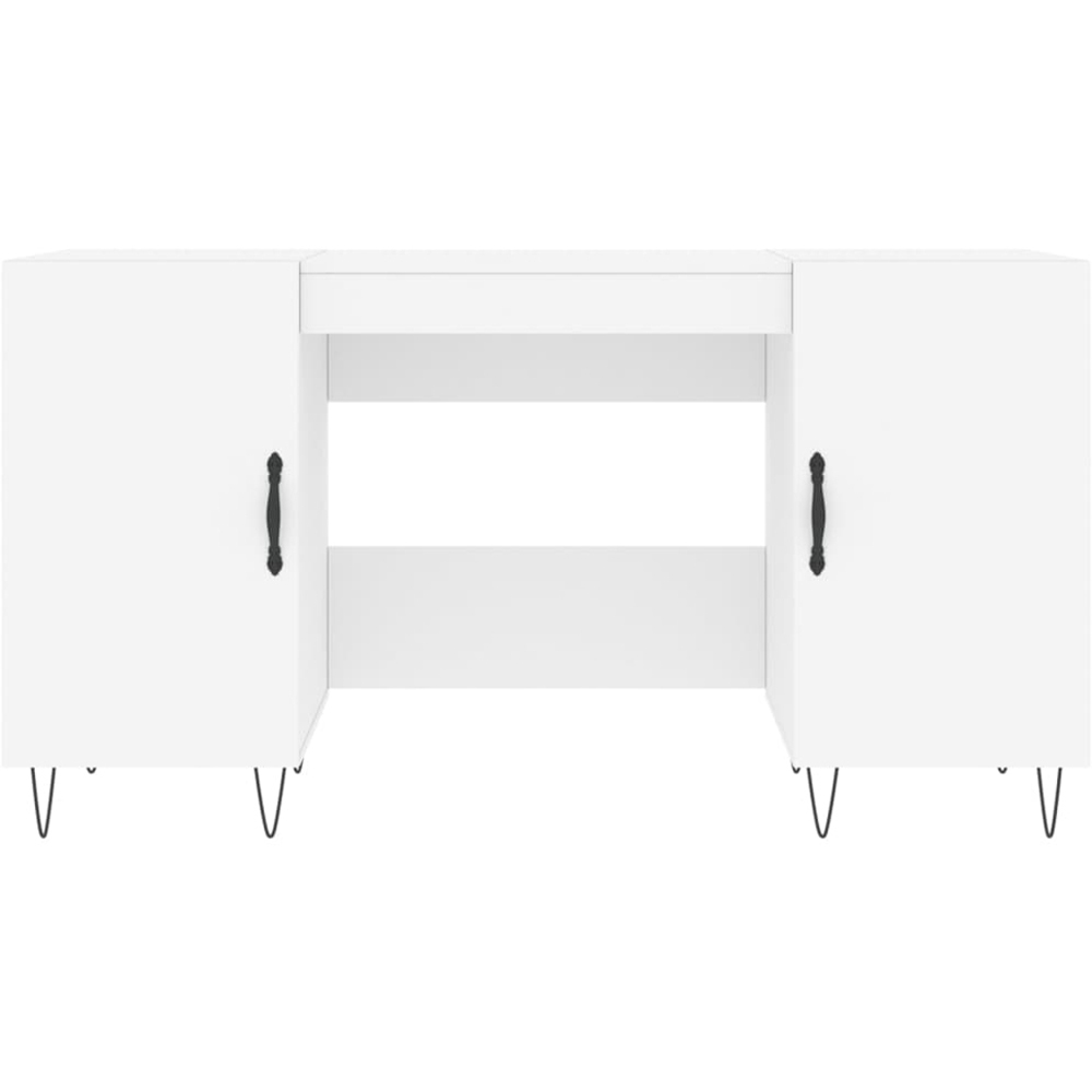 vidaXL 2 Door Modern Desk Grey Image 6
