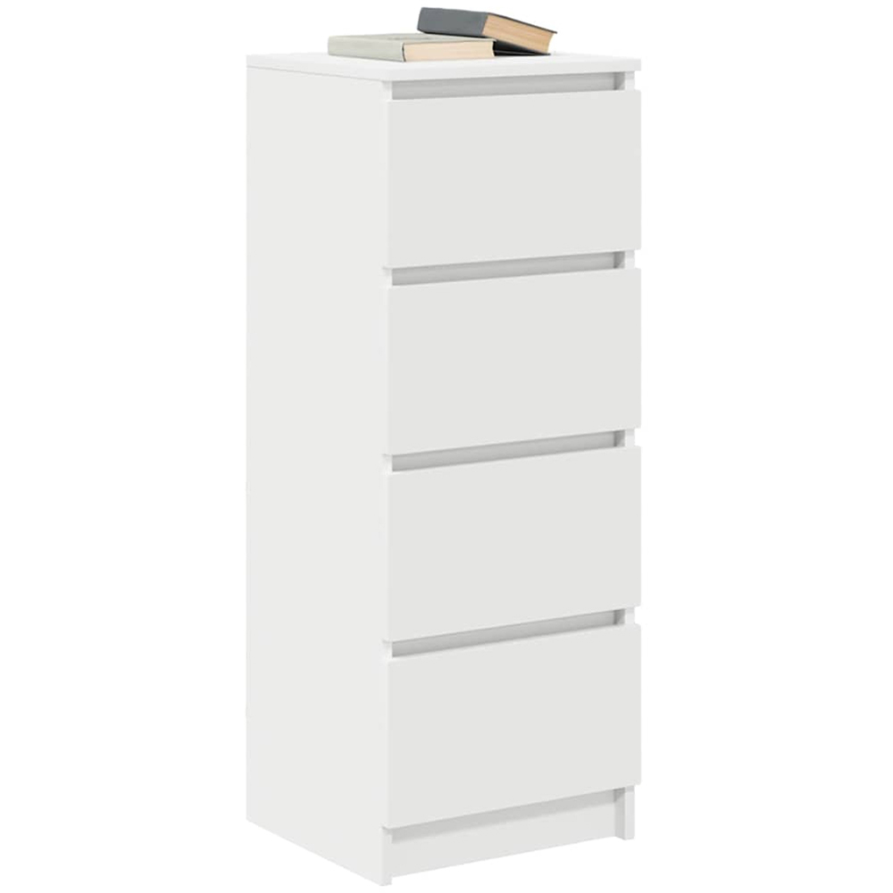 vidaXL 4 Drawer White Sideboard Image 3