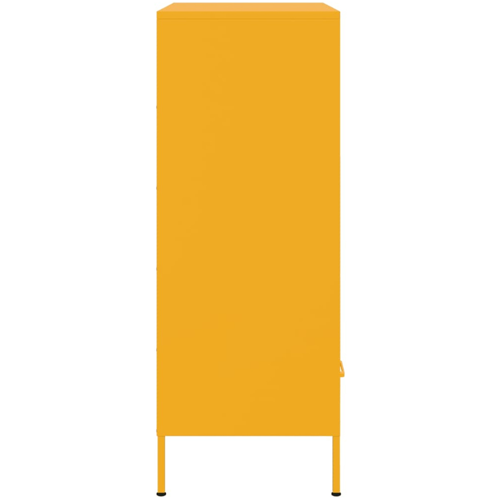 vidaXL 2 Drawer 4 Shelf Yellow Highboard Image 7