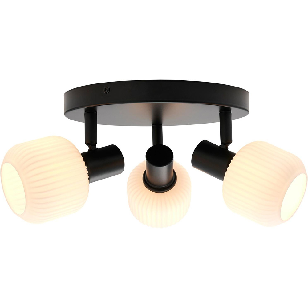 Nordlux Milford E14 3-Rondel Black Mini Ceiling Light Image 3