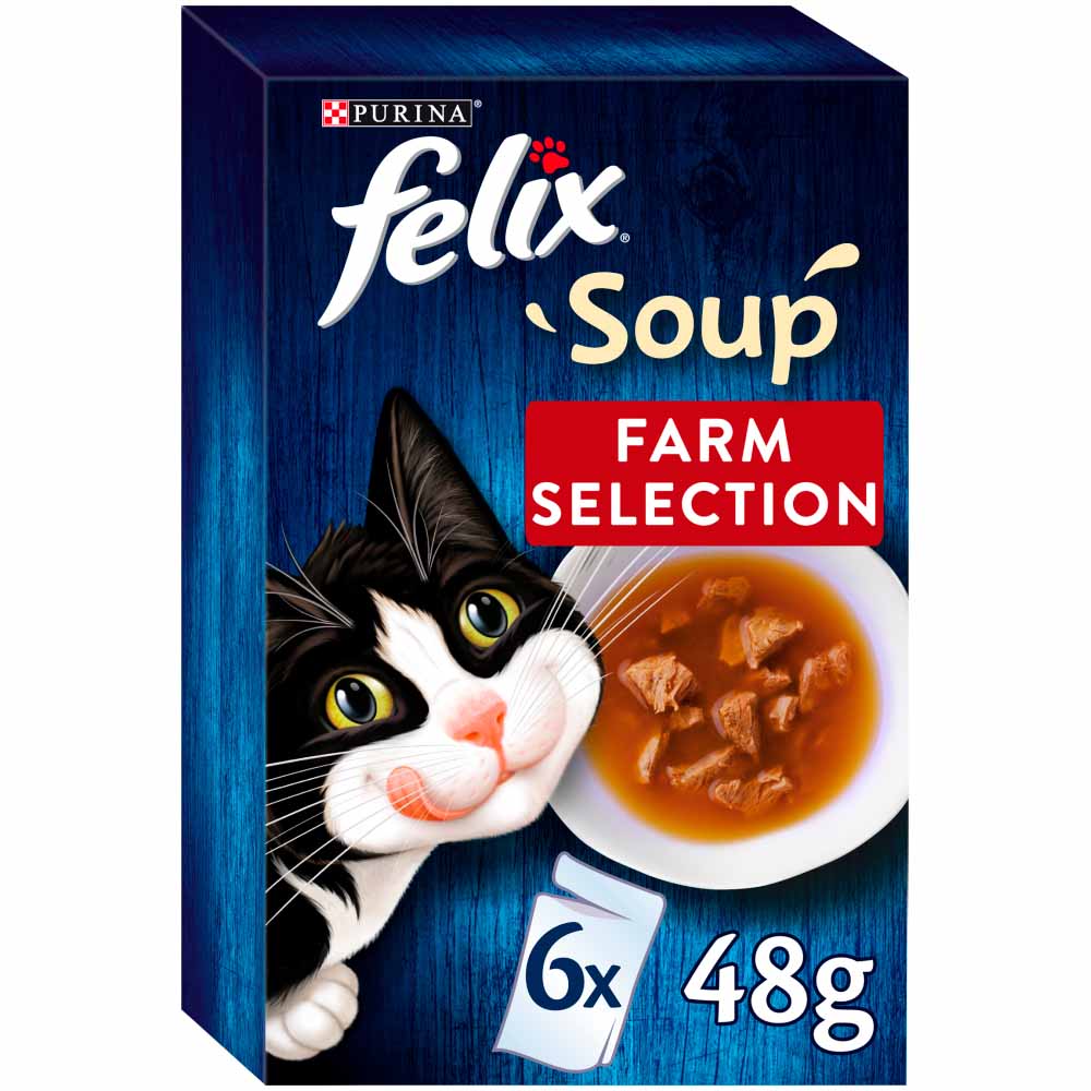 Felix Soup Farm Selection Cat Food 6 x 48g   Image 2