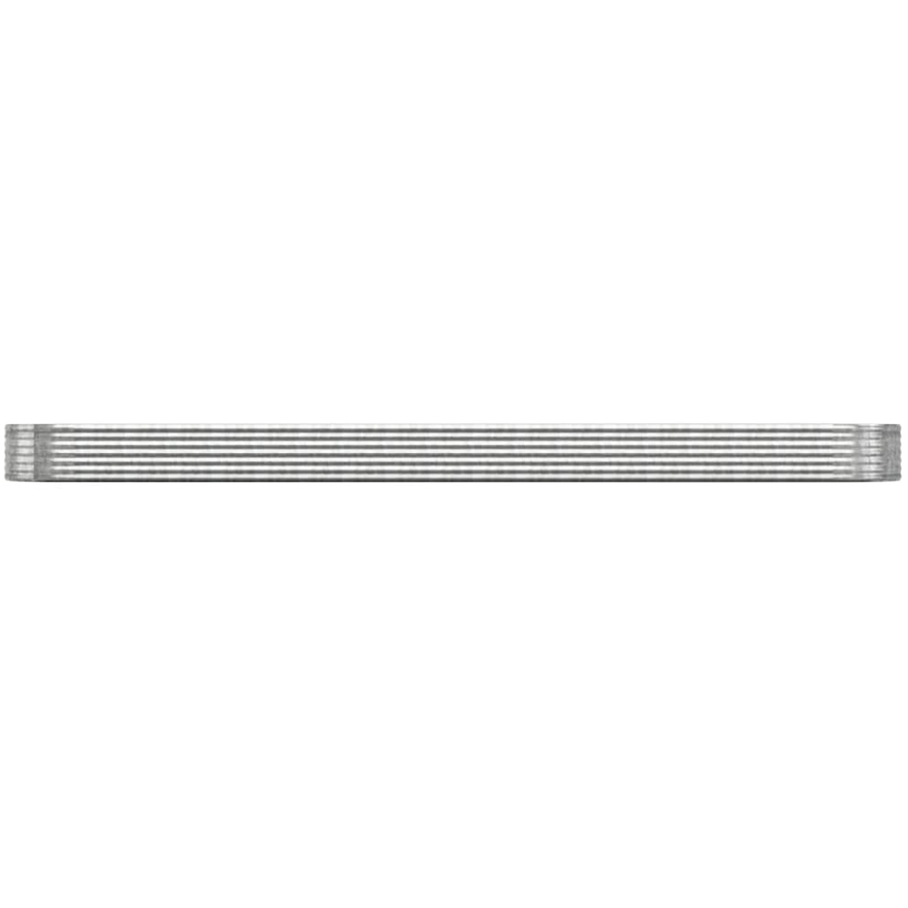 vidaXL Silver Galvanised Steel Raised Garden Bed 544 x 100 x 36cm Image 2