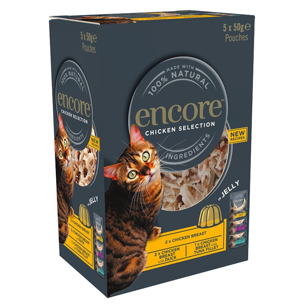 Encore Chicken Selection in Jelly Cat Food 50g Case of 4 x 5 Pack Image 2