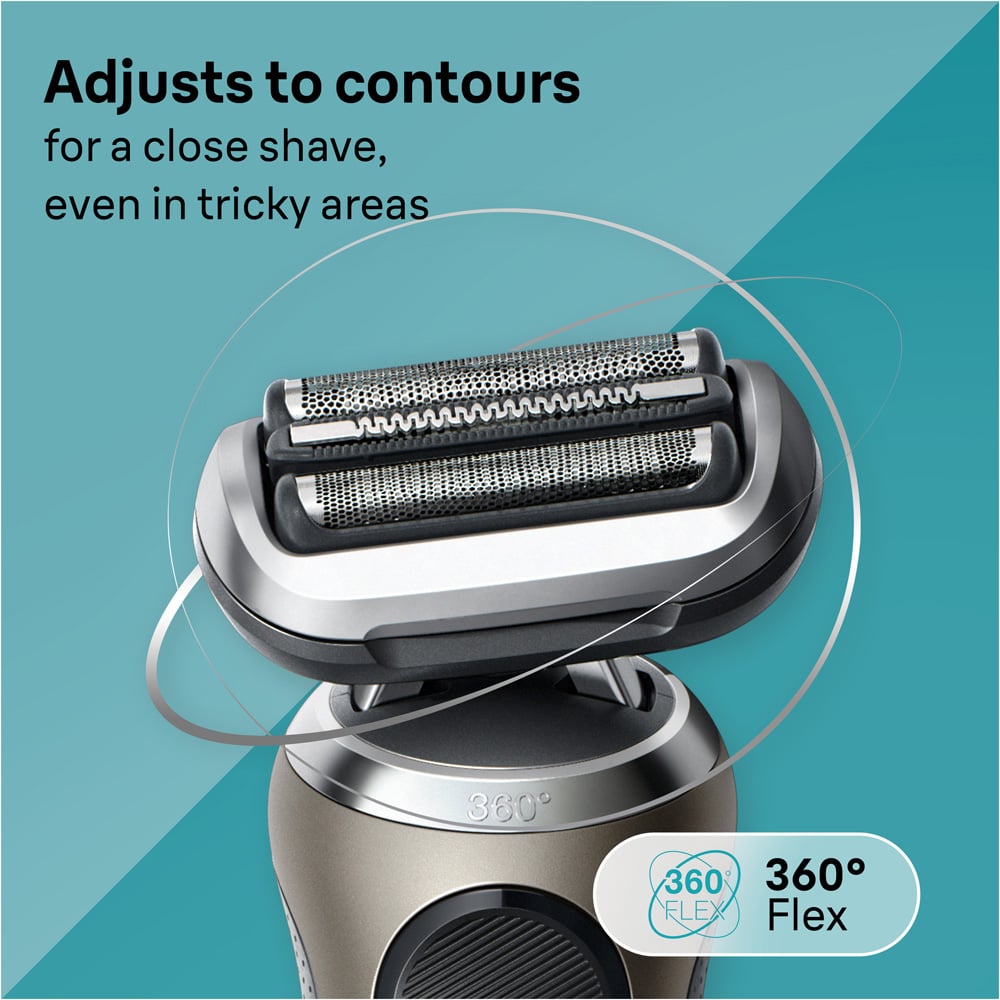 Braun Series 7 72-C7650cc Gold Electric Shaver with SmartCare Centre and EasyClick Attachments Image 4