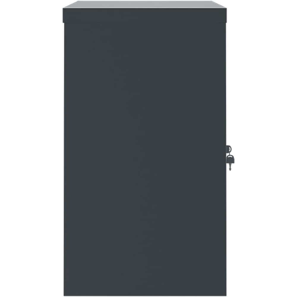 vidaXL 2 Door Anthracite Metal Lockable File Cabinet Image 5
