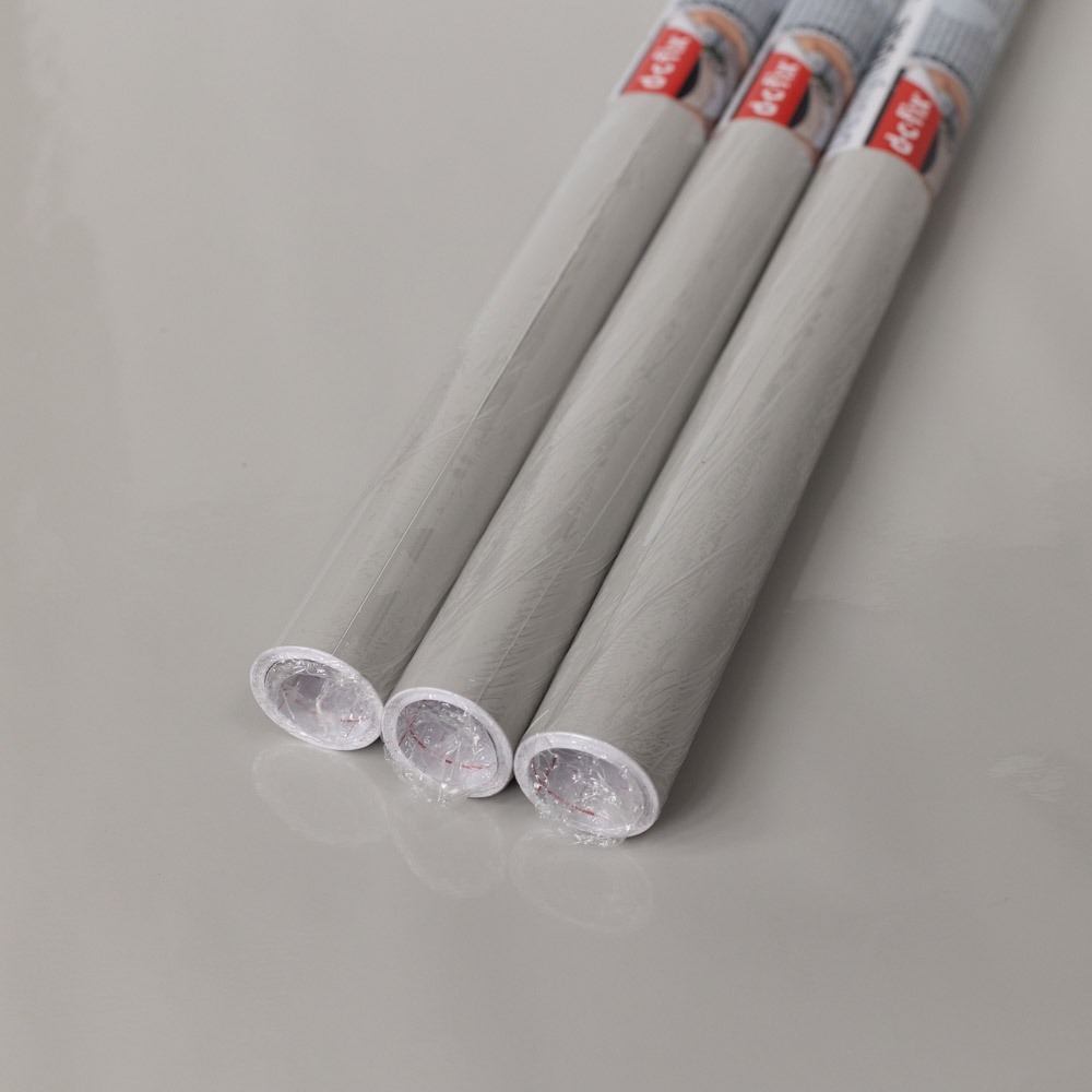 d-c-fix Glossy Light Grey Sticky Back Plastic Vinyl Wrap Film 67.5cm x 2m 3 Pack Image 2