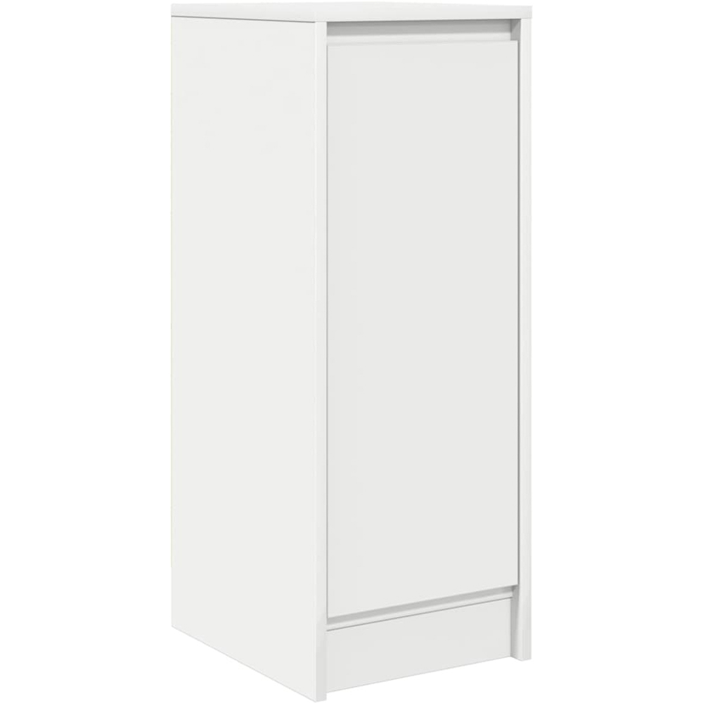 vidaXL Single Door White Slim Sideboard Image 2