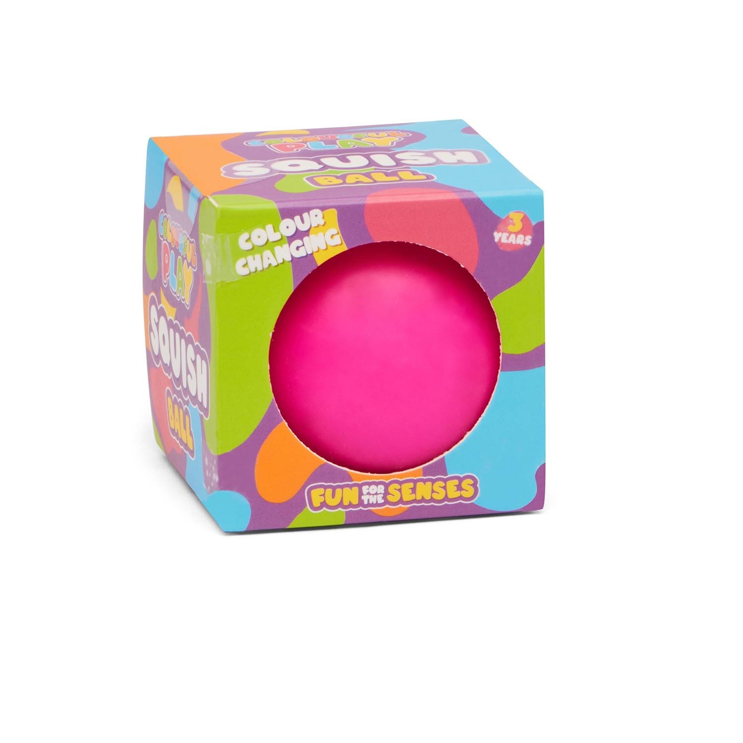 Single ToyMania Colour Changing Sensory Squish Ball in Assorted styles Image 4