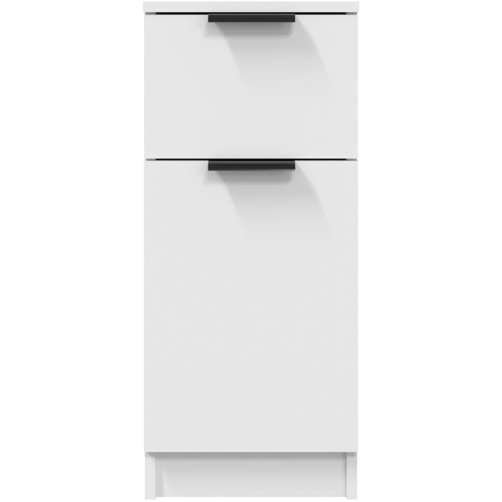 vidaXL Single Door Single Drawer White Sideboard Image 6