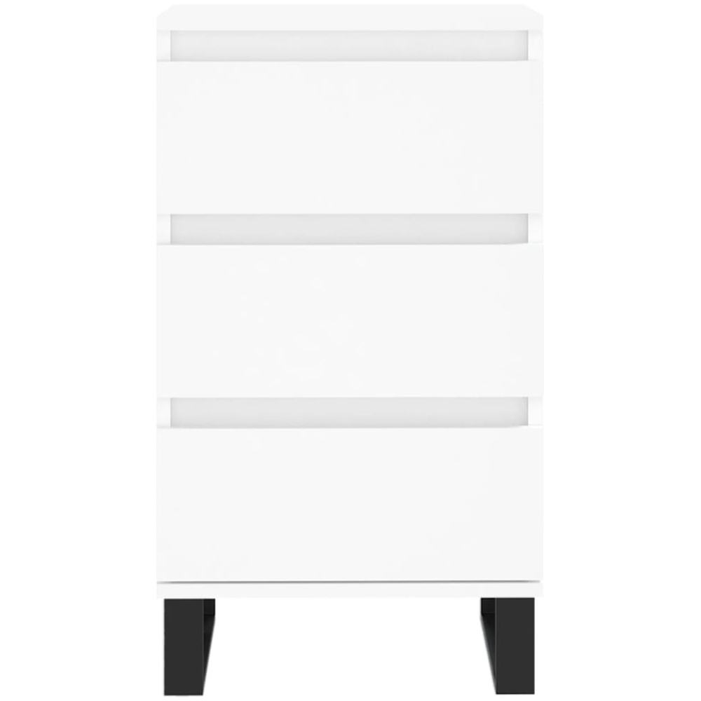 vidaXL 3 Drawer White Sideboard Image 4