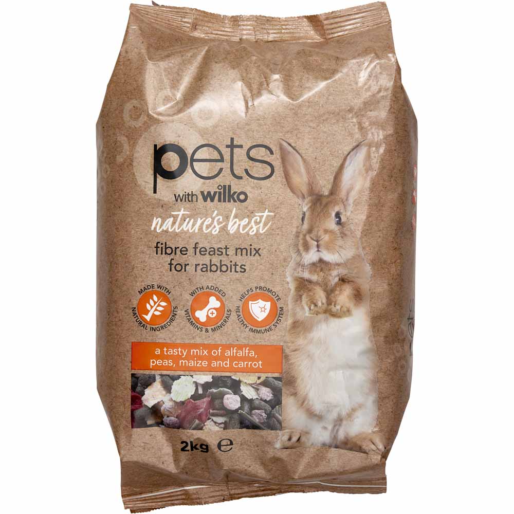 Wilko Muesli Fibre Feast Rabbit Food 2kg Image 1