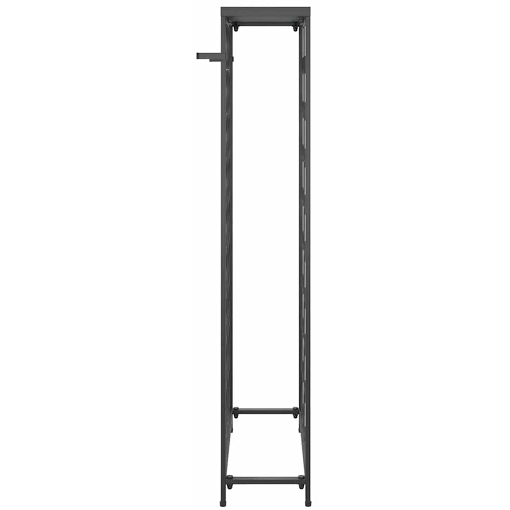 vidaXL 45 Bottle Black Slim Freestanding Wine Rack Image 4