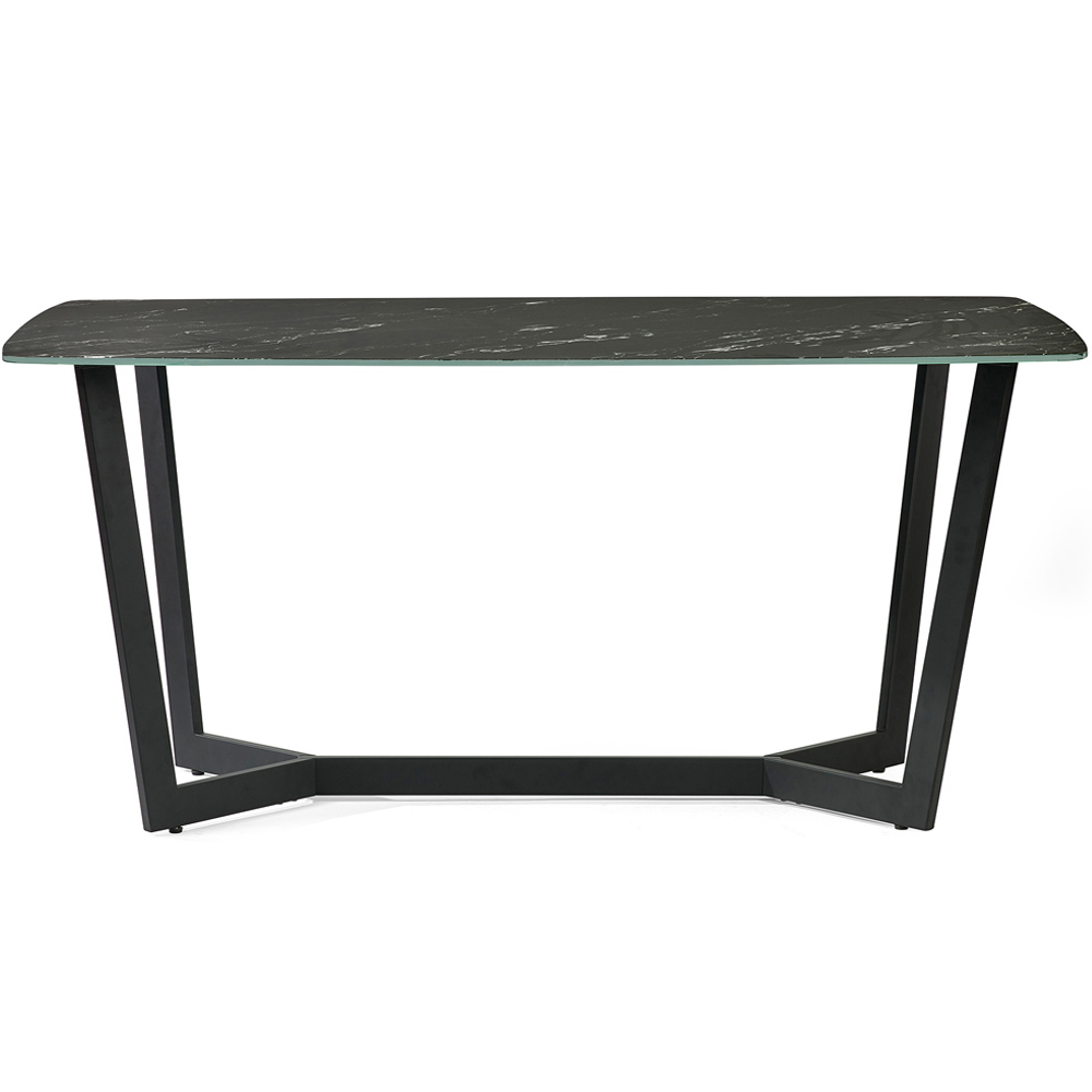 Julian Bowen Olympus 6 Seater Dining Table Black Marble Image 3