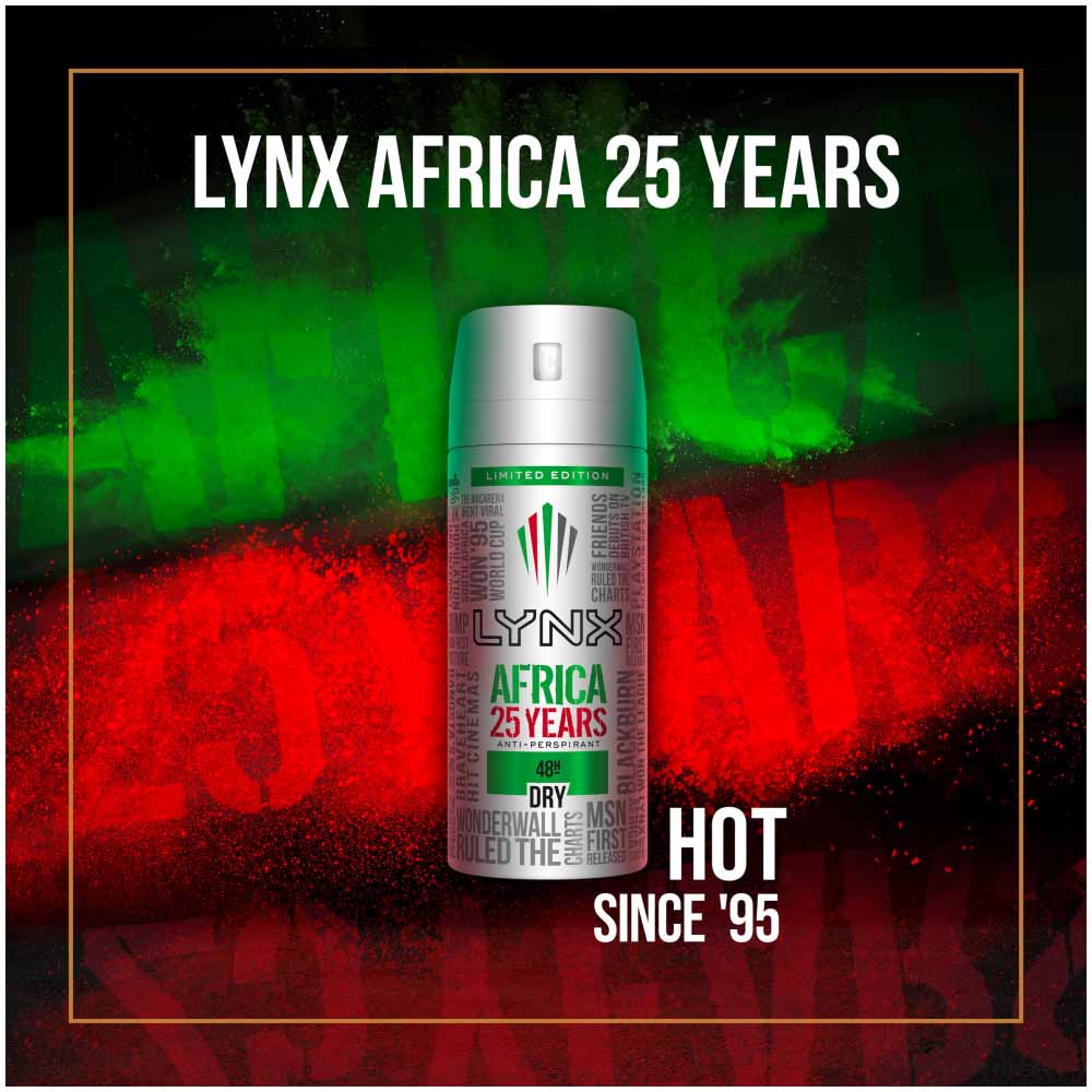 Lynx Africa Anti Perspirant Deodorant 150ml Image 4
