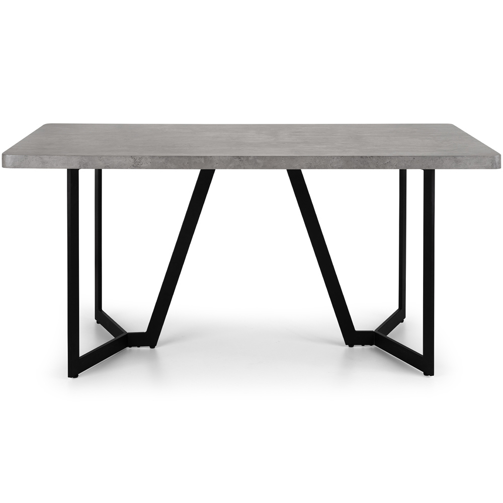 Julian Bowen Miller 6 Seater Concrete Dining Table Image 3