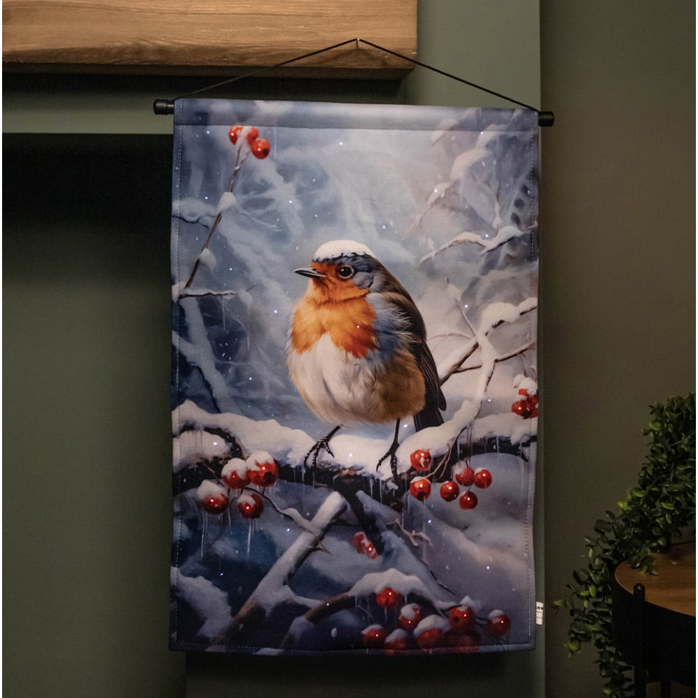 Samuel Alexander Robin Light Up Hanging Banner 60 x 40cm Image 5