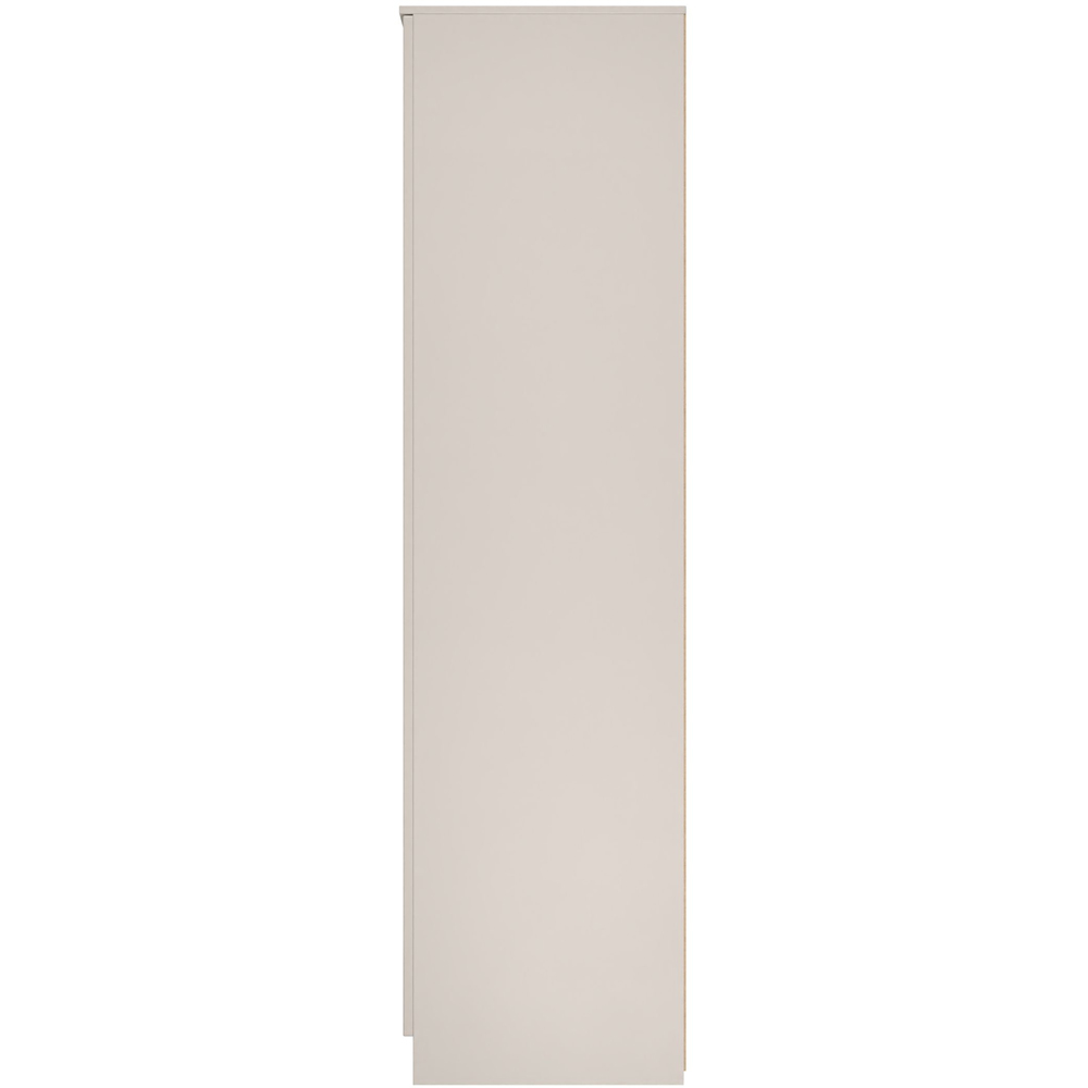 Crowndale Milan 3 Door 2 Drawer Kashmir Gloss and Kashmir Tall Mirrored Wardrobe Ready Assembled Image 8