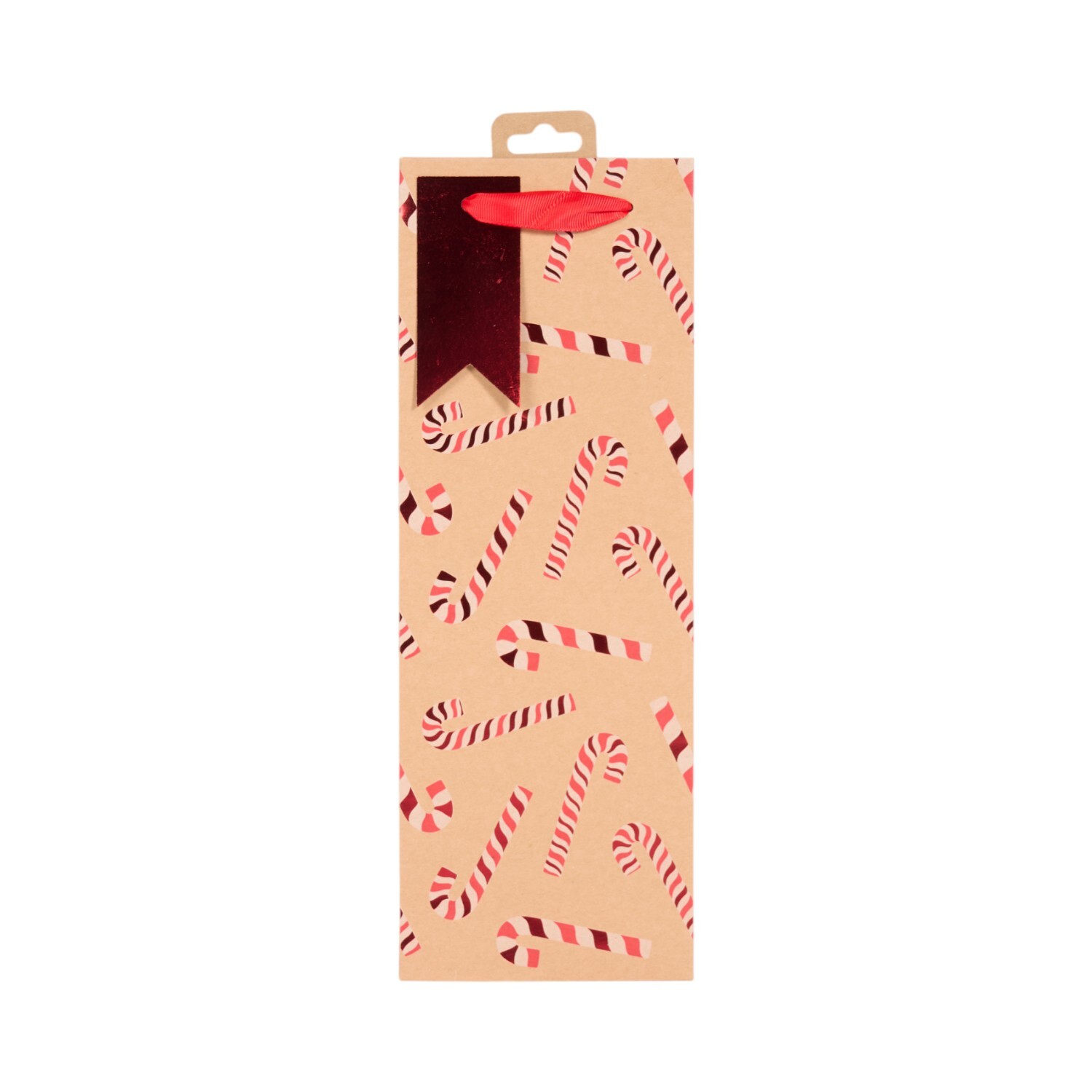 Candy Cane Bottle Bag Brown Image 1