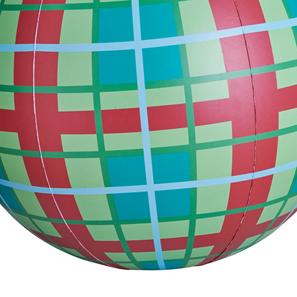 Inflatable 60cm Green and Red Bauble Image 6