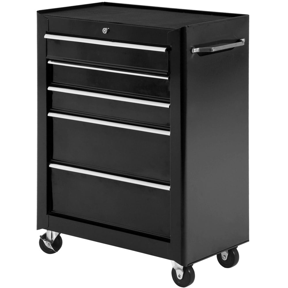 HOMCOM 5 Drawer Rolling Storage Tool Cabinet Image 1