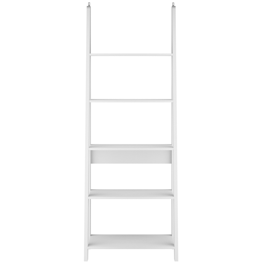 Tiva 5 Shelf White Ladder Bookcase Image 3